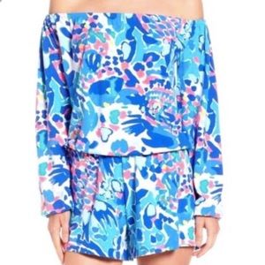 Lilly Pulitzer Off the Shoulder Romper